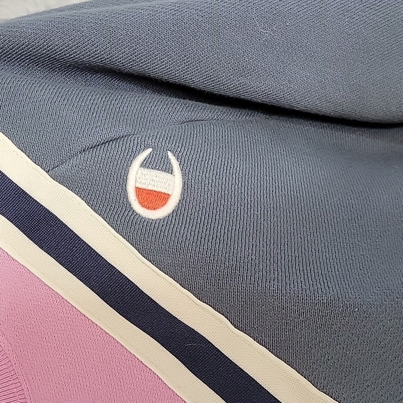 CHAMPION Colorblock Reverse Weave Pullover Sweatshirt Medium - Picture 3 of 6